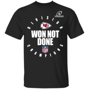 Kansas City Chiefs 2020 AFC West Division Champions Won Not Done shirt