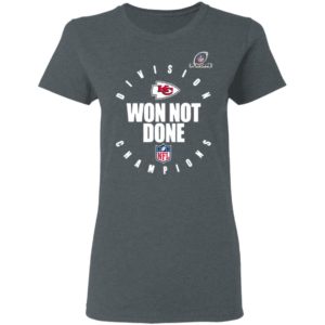 Kansas City Chiefs 2020 AFC West Division Champions Won Not Done shirt