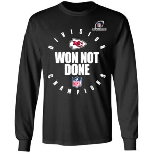 Kansas City Chiefs 2020 AFC West Division Champions Won Not Done shirt