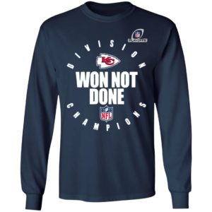 Kansas City Chiefs 2020 AFC West Division Champions Won Not Done shirt
