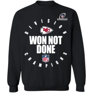 Kansas City Chiefs 2020 AFC West Division Champions Won Not Done shirt