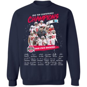 Big Ten Conference Champions Big Ohio State Buckeyes Signatures Shirt