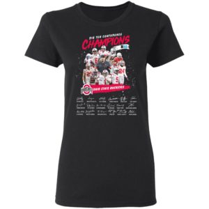 Big Ten Conference Champions Big Ohio State Buckeyes Signatures Shirt