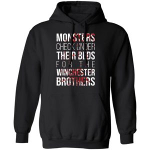 Monster Check Under Their Beds For The Winchester Brothers Shirt