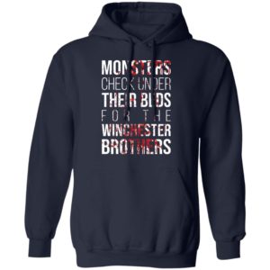 Monster Check Under Their Beds For The Winchester Brothers Shirt