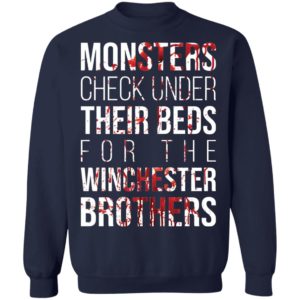 Monster Check Under Their Beds For The Winchester Brothers Shirt