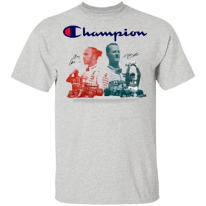 Lewis Hamilton And Michael Schumacher’s F1 Champion Signatures Shirt