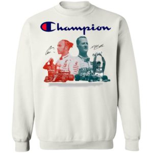 Lewis Hamilton And Michael Schumacher’s F1 Champion Signatures Shirt