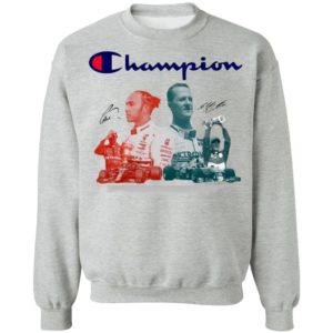 Lewis Hamilton And Michael Schumacher’s F1 Champion Signatures Shirt
