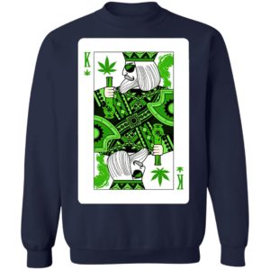 King Of Weed Playing Card Marijuana Pot Smoker Stoner Pot Weed King Shirt