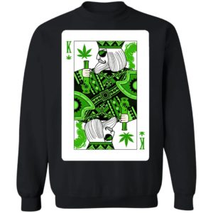 King Of Weed Playing Card Marijuana Pot Smoker Stoner Pot Weed King Shirt