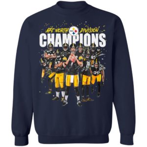 Afc North Division Champions Signatures Pittsburgh Steelers Team Football Shirt