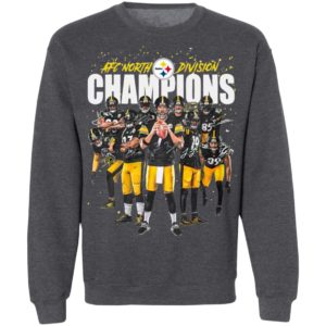 Afc North Division Champions Signatures Pittsburgh Steelers Team Football Shirt