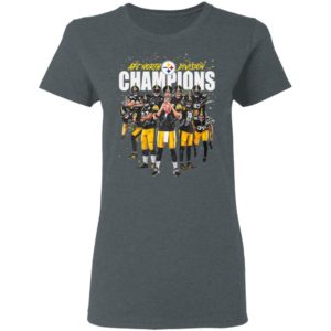 Afc North Division Champions Signatures Pittsburgh Steelers Team Football Shirt