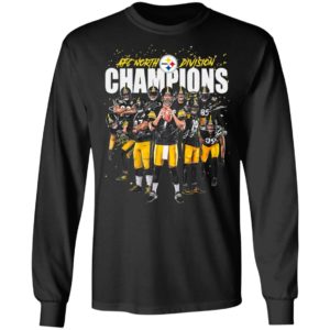 Afc North Division Champions Signatures Pittsburgh Steelers Team Football Shirt