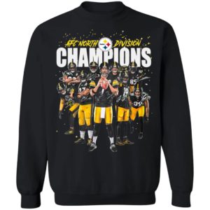 Afc North Division Champions Signatures Pittsburgh Steelers Team Football Shirt
