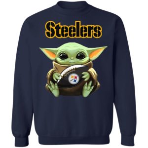 Baby Yoda Hug Steelers Symbol Shirt