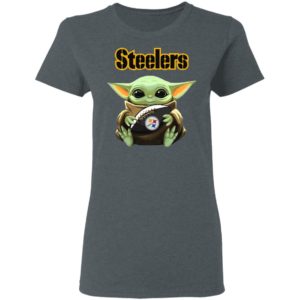 Baby Yoda Hug Steelers Symbol Shirt