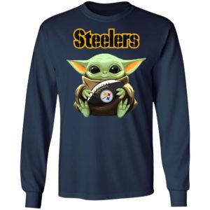 Baby Yoda Hug Steelers Symbol Shirt