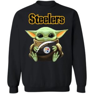 Baby Yoda Hug Steelers Symbol Shirt