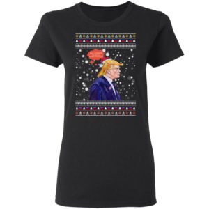 Bah Humbug Trump Ugly Christmas Sweater Long Sleeve