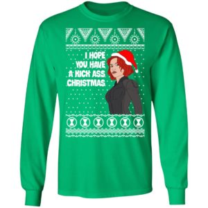 Black Widow I Hope You Have a Kick Ass Christmas Avengers Ugly Christmas Sweater