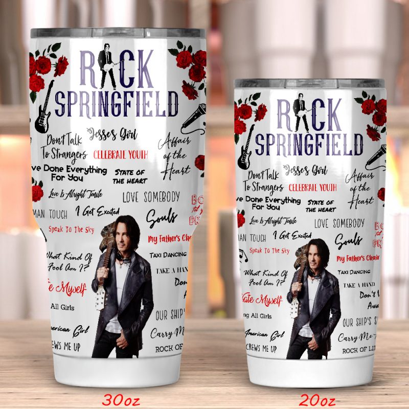 Rick Springfield Tumbler 20oz 30oz Rick Springfield Tumbler 20oz 30oz