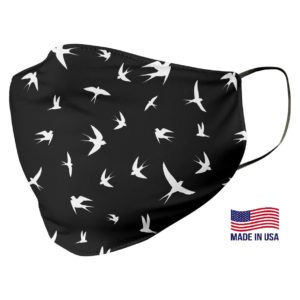 Swallow Print Pattern Face Mask