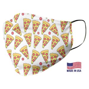 Pizza Print Pattern Face Mask