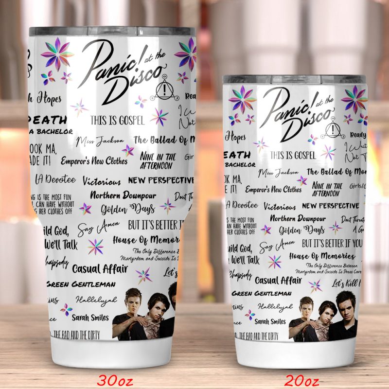 Panic At The Disco Tumbler 20oz 30oz Panic At The Disco Tumbler 20oz 30oz