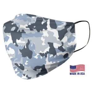 Blue Camouflage Face Mask