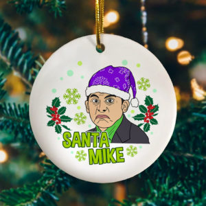 Santa Mike Funny Michael Scott Tree Decoration Christmas Ornament