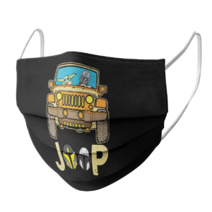 Baby Yoda drive jeep face mask