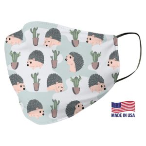 Hedgehog Pattern Face Mask