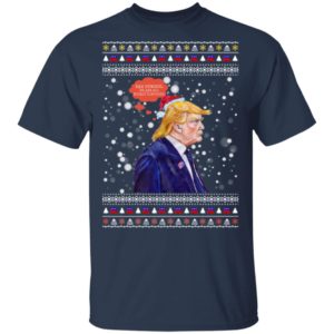 Bah Humbug Trump Ugly Christmas Sweater Long Sleeve