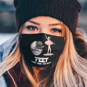 Baby Yoda feet point them you must face mask