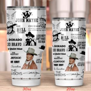 John Wayne Tumbler 20oz 30oz