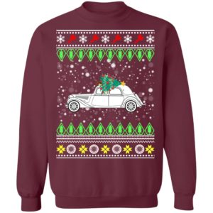 Citroen Traction Avant Classic Car Ugly Christmas Sweater