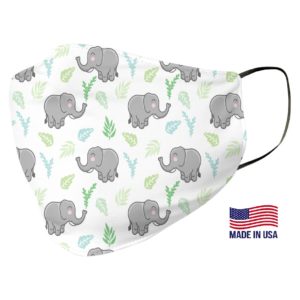 Cute Elephant Pattern Face Mask
