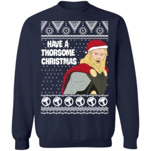 Thor Have a Thorsome Christmas God of Thunder Avengers Ugly Christmas Sweater Thor Have a Thorsome Christmas God of Thunder Avengers Ugly Christmas Sweater