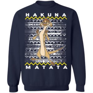 Disney Lion King Timon Ugly Christmas Sweater