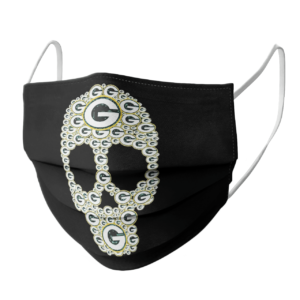 Skull Green Bay Packers logo skull face mask