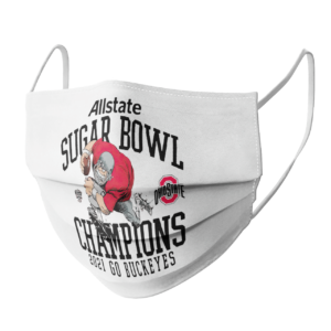 Ohio State Buckeyes Allstate Sugar Bowl Champions 2021 Go Buckeyes face mask