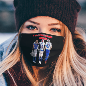 Cole Beasley Stefon Diggs and Josh Allen Buffalo Bills touchdown Kings signatures face mask