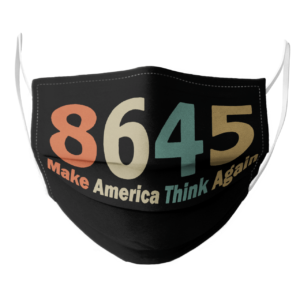 Make America Think Again 8645 face mask