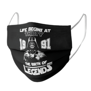 The Mandalorian Life Begins At Thirty 1991 The Birth Of Legend face mask