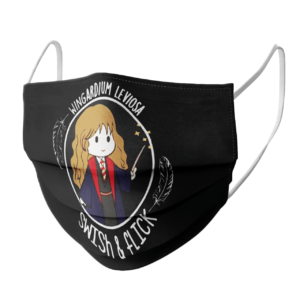 Hermione Wingardium Leviosa Swish and Flick face mask