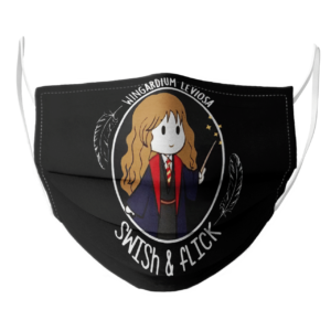 Hermione Wingardium Leviosa Swish and Flick face mask