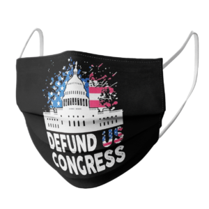 Defund Congress American Flag face mask