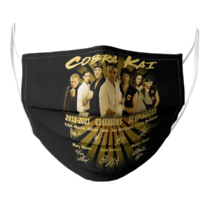 Cobra Kai 2018 2021 03 Season 30 Episodes Thank You For The Memories Signatures face mask